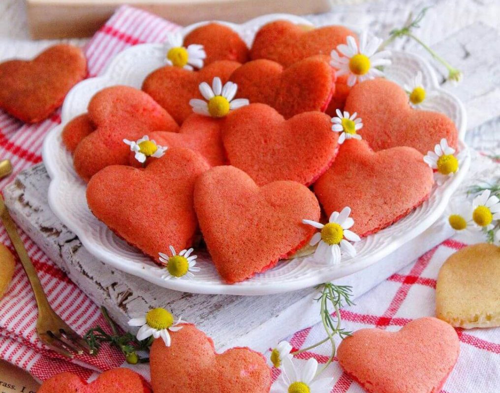 پنکیک قلبی ولنتاین