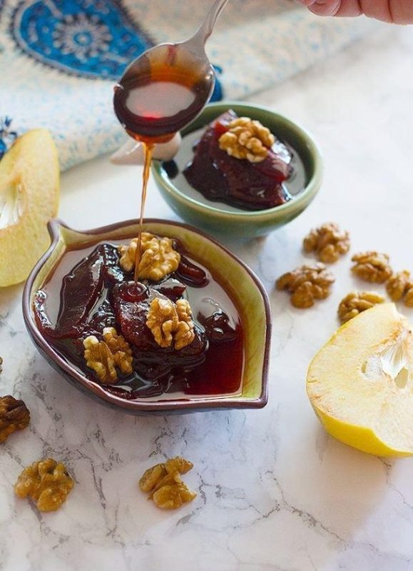 مربای به با گردو