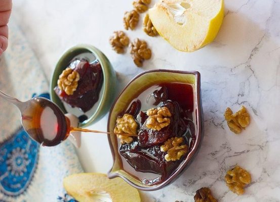 مربای به با گردو